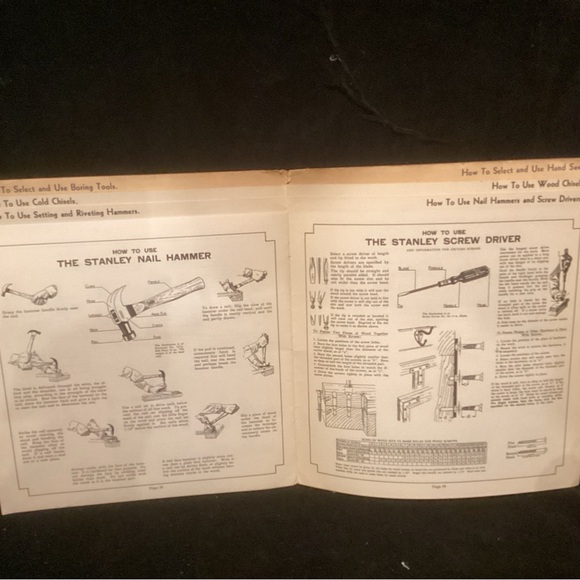 Vintage Stanley Instructional Guide with Black and White Illustrations - Picture 3 of 3